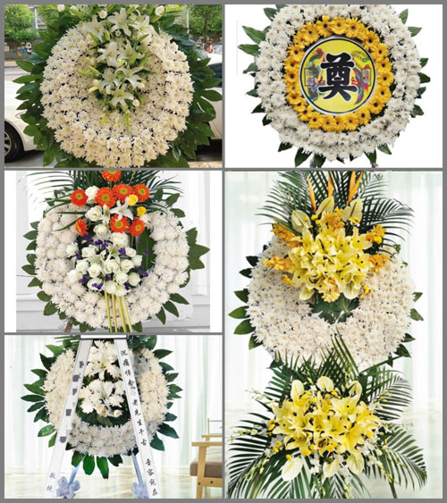 湖北孝感市应城市天鹅镇石陈村花圈速递